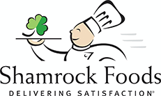 Shamrock Foods logo with a chef.